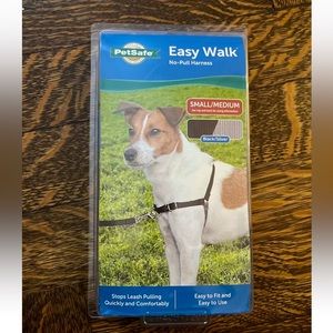 Pet Safe Easy Walk No Pull Dog Harness Small/Medium Black/Silver. New.
